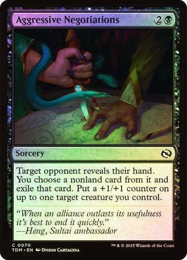 Producto - Aggressive Negotiations Foil  Tarkir: Dragonstorm