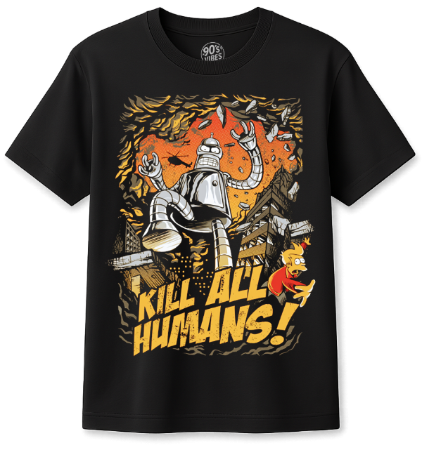 Producto - Remera Futurama Bender Kill All Humans