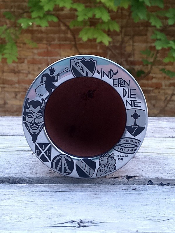 Producto - Mate Camionero DIABLO ROJO + bombilla color