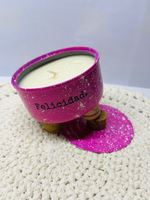 Producto - Vela Felicidad Fuxia