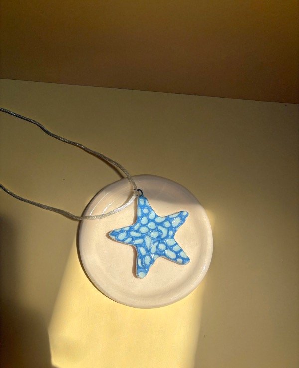 Producto - Estrella BIFAS Oleo 3D Azul + Encaje Rosa