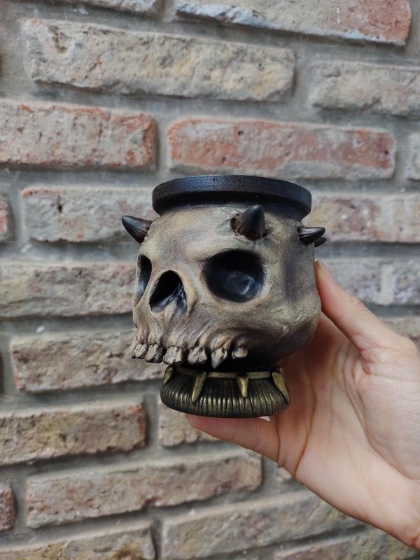 Producto - Mate Calavera con cuernos - 1