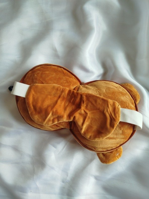 Producto - Almohada de viaje con antifaz kids osito - 1