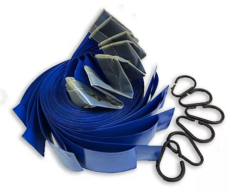 Producto - Cortina Tiras Plásticas Antimoscas Mosquitos Mosquitera Color Azul