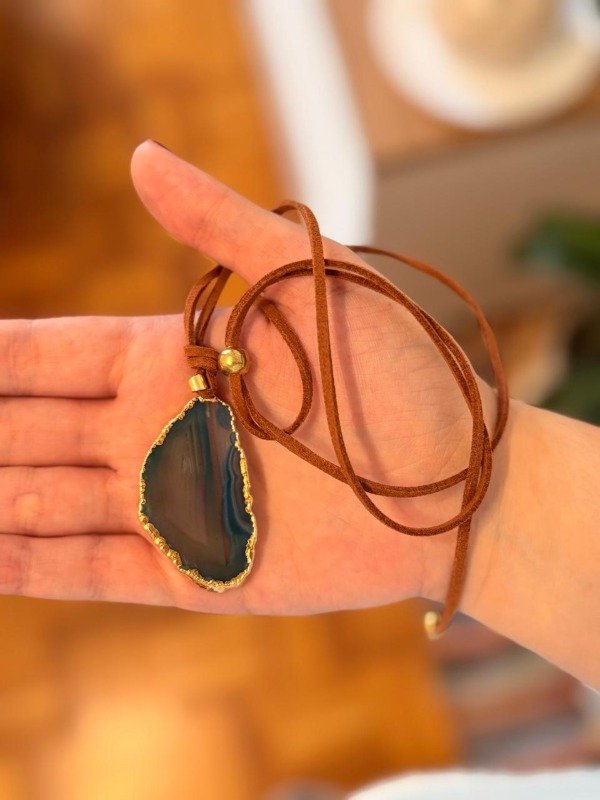 Producto - Collar Amor - Agata Azul - 2