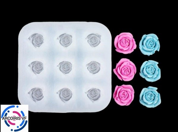 Producto - Molde seis rosas