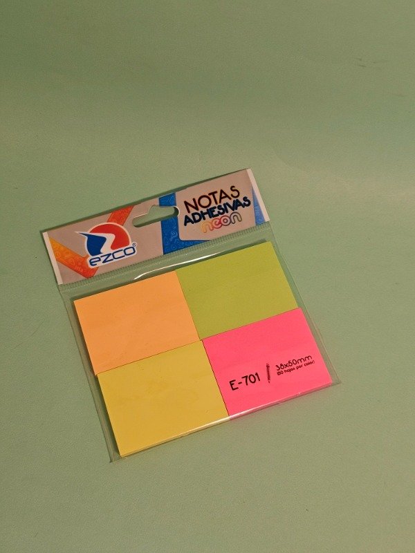 Producto - Notas autoadhesivas 38x50 x4 colores