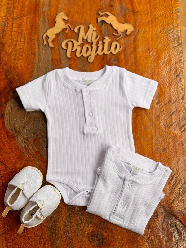 Producto - Body cuello mao blanco liso