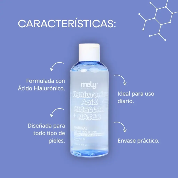 Producto - Agua micelar con hialurónico Mely
