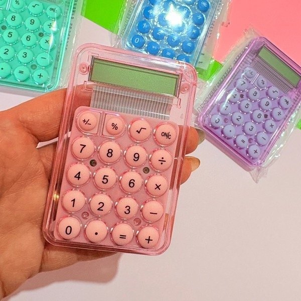 Producto - Calculadora chica Transparente Cristal