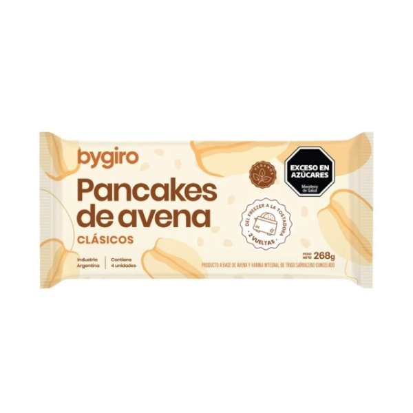 Producto - PANCAKES DE AVENA CLÁSICOS DULCES X 4U - BYGIRO