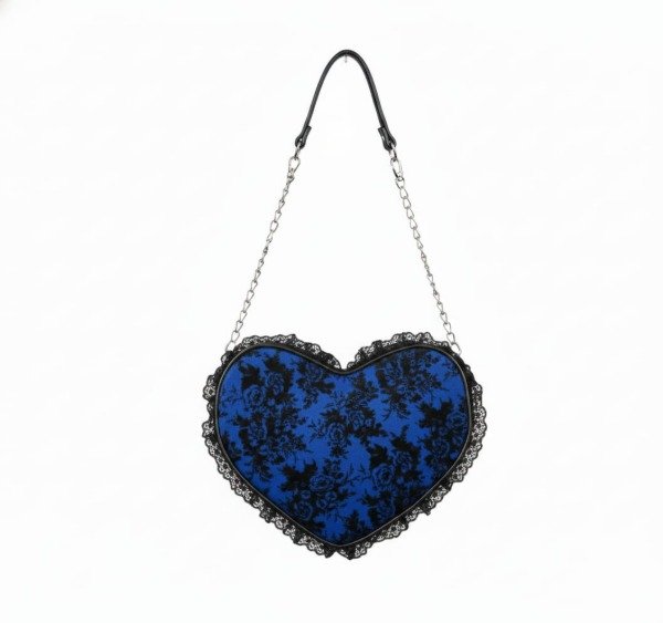 Producto - cartera sweet heart brocato azul