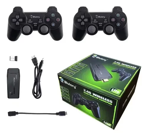 Producto - Game Stick Retro 2 Joystick Color Negro Hdmi 64gb