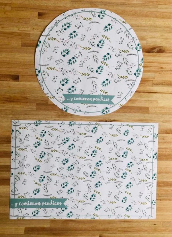 Kit Individuales x 12 - LA LUNA EN PUNTAS DE PIE