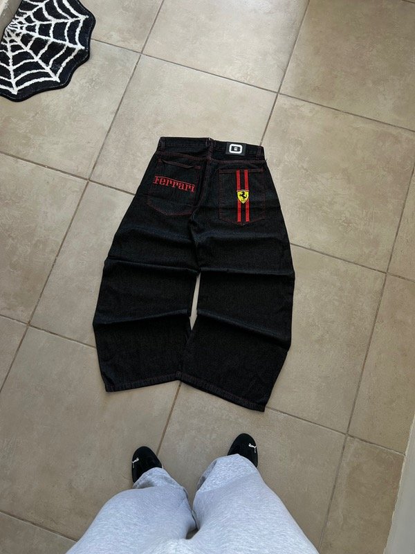 Producto - JEAN BAGGY FERRARI BLACK RED