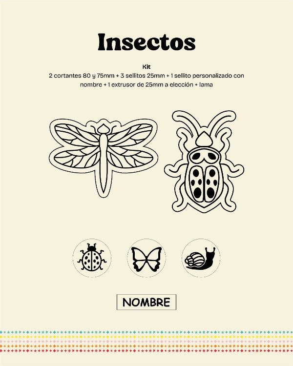 Producto - Kit temático Bichos + personalizado