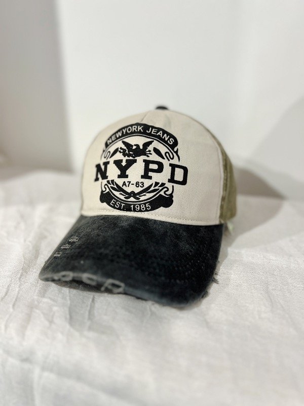 Producto - Gorra NY beige combinada