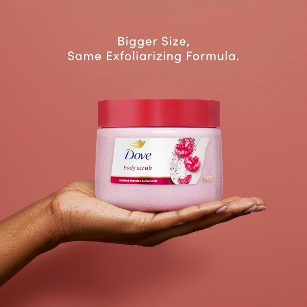 Producto - Dove Cherry and Chia Milk Body Scrub 425g - 1