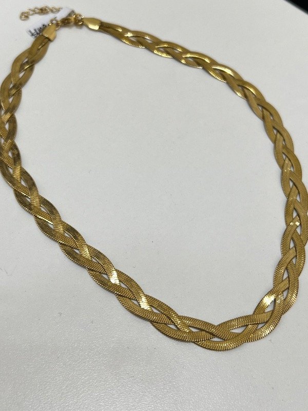 Producto - Collar Snake trenzados dorado
