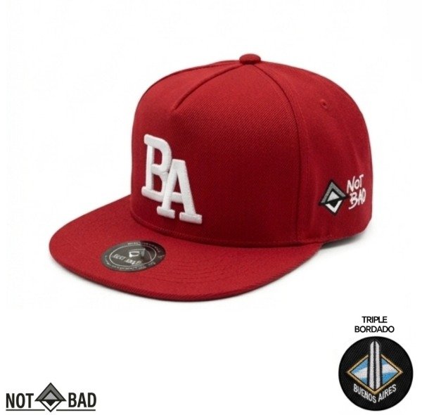 Producto - GORRA PLANA BUENOS AIRES COLOR ROJO