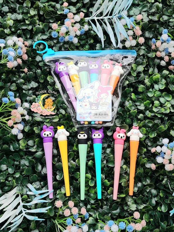 Producto - Pack 6 Resaltadores Sanrio