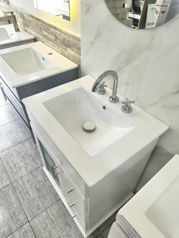 Producto - Vanitory de 60 cm (1 puerta y tres cajones) - 5