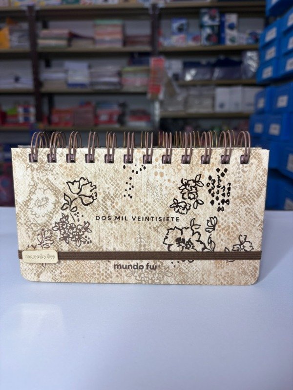 Producto - Agenda Semanal c/espiral POCKET 17x9,5cm - BOHO - "Mundo FW" - 2