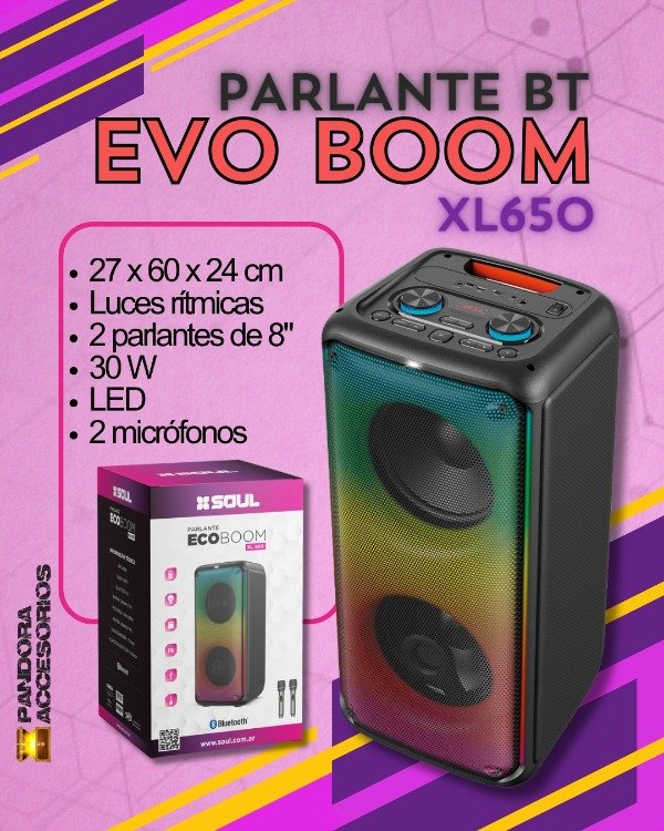 Producto - Parlante BT Evo Boom 30W XL650 - 0
