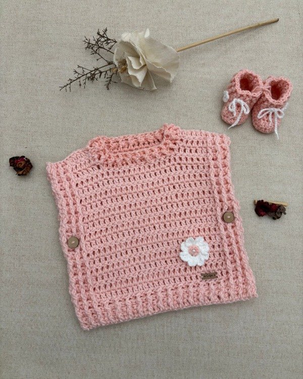 Producto - Ponchito Flor - Entrega inmediata