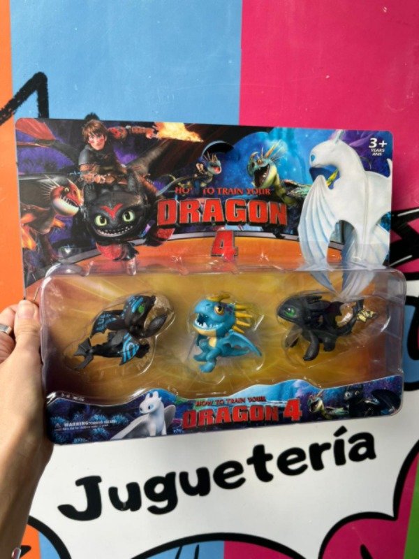 Producto - Blister Como Entrenar a tu dragón x3 (Chimuelo)