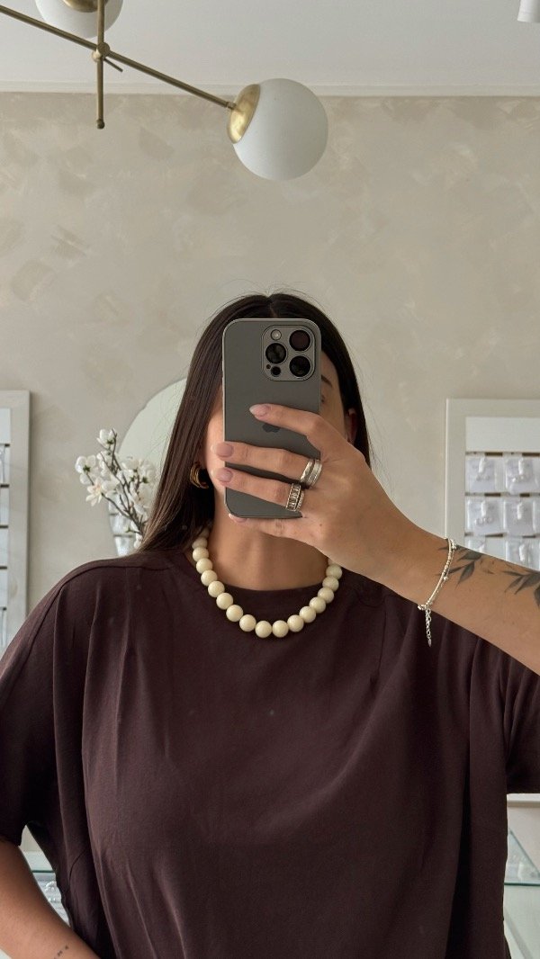 Producto - Collar Block blanco BIJOU - 1