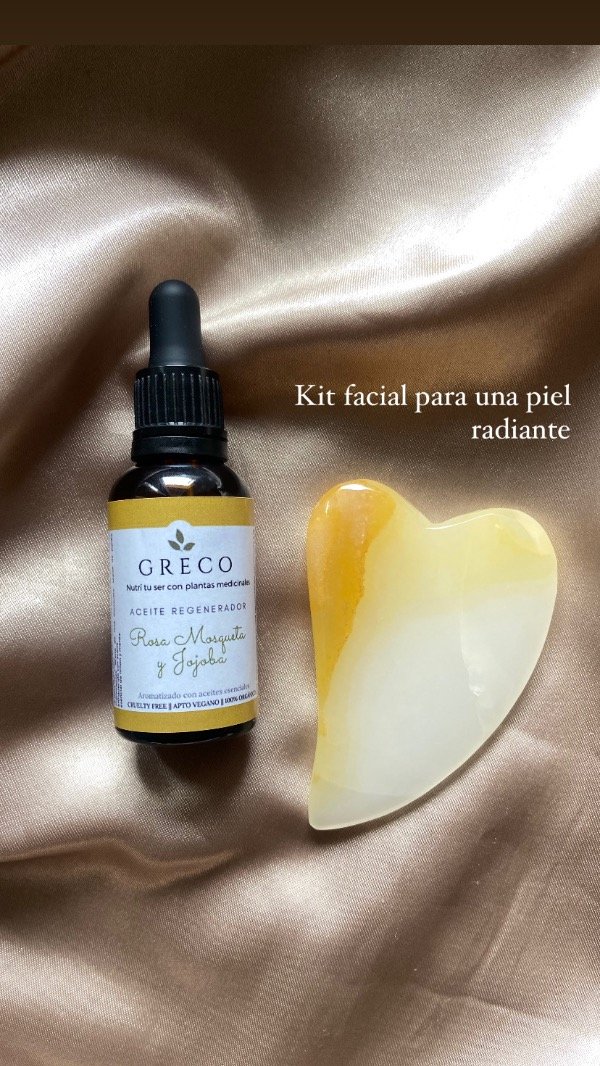 Producto - Kit facial Guasha + Aceite facial