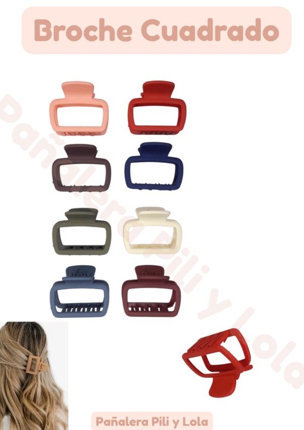 Producto - Broche cuadrado (Consultar color disponible)