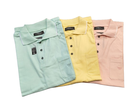 Producto - Chomba M/C Lisa c/Bolsillo Worren