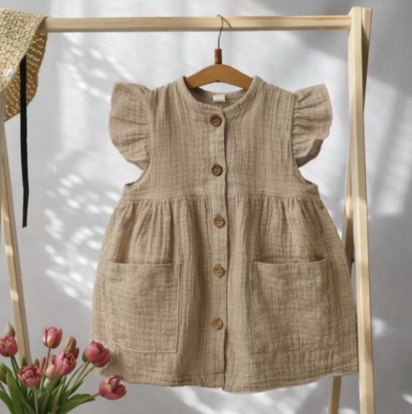 Producto - Vestido Botones Mila Algodón