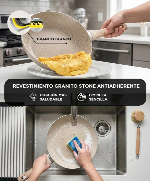 Producto - Batería De Cocina Set De Ollas 9 Piezas Granito Stone Antiadherente Tapa Vidrio - 3