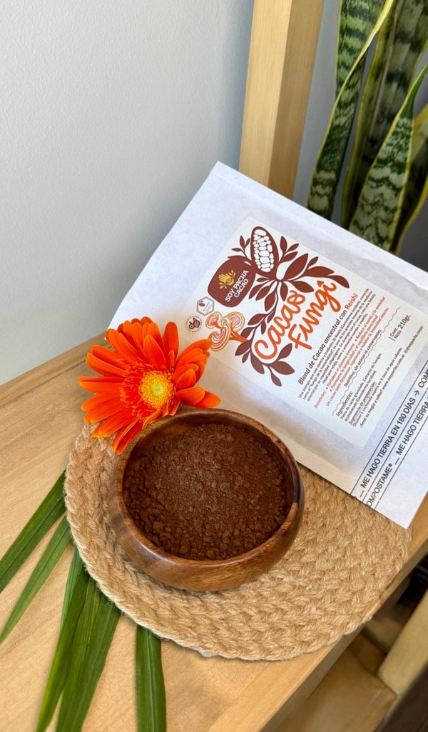 Producto - PASTA DE CACAO GRANULADA Y REISHI- 210 gr