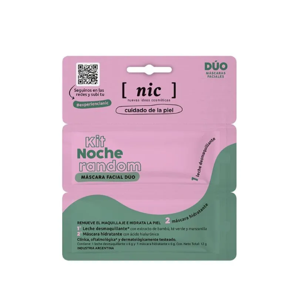 Producto - Mascarilla nic noche random remueve el maquillaje e hidrata