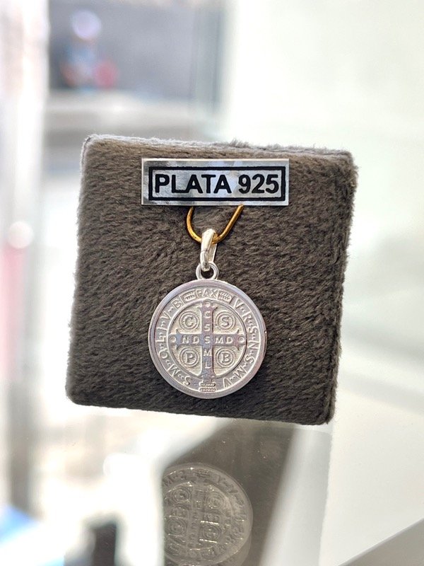 Producto - Medalla San Benito grande plata 925 - 0