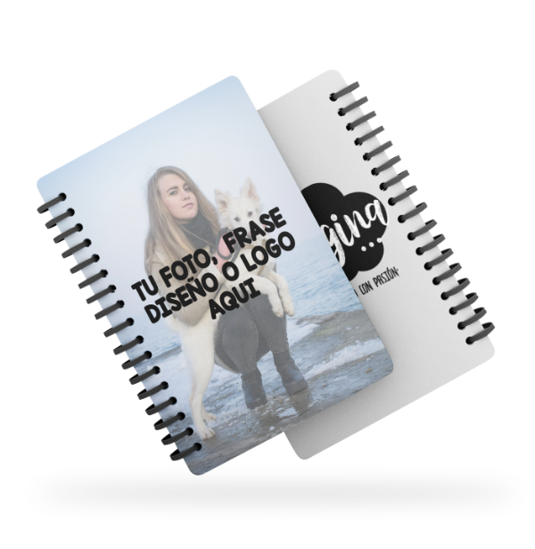 Producto - Cuaderno con TU DISEÑO A4 Tapa y Contratapa personalizada