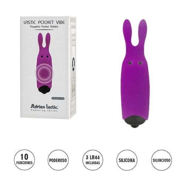Producto - Lastic Pocket Vibe bala vibradora estimuladora de clitoris Violeta