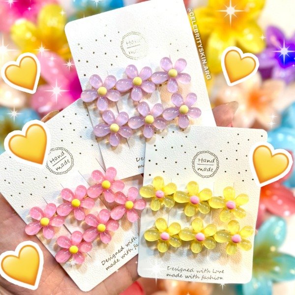 Producto - HEBILLAS FLORCITAS X 3 SETS