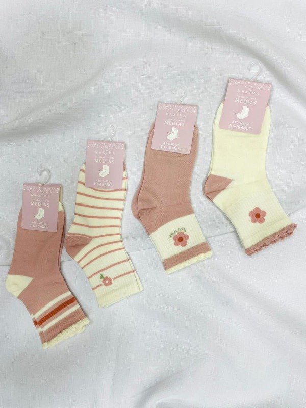 Producto - Art. M6120 -MAXIMA - Docena Media Algodón de Niña