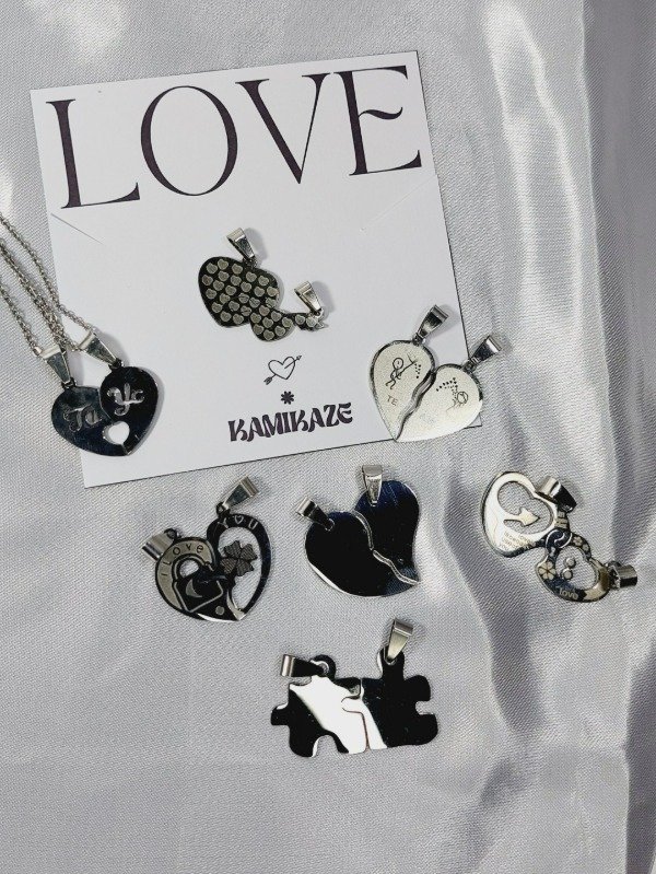 Producto - Set Collares para compartir ACERO
