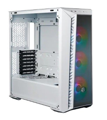 Producto - Gabinete Cooler Master MasterBox 520 Mesh White Mid Tower ARGB S/Fuente