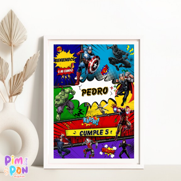 Producto - Kit imprimible textos editables - AVENGERS