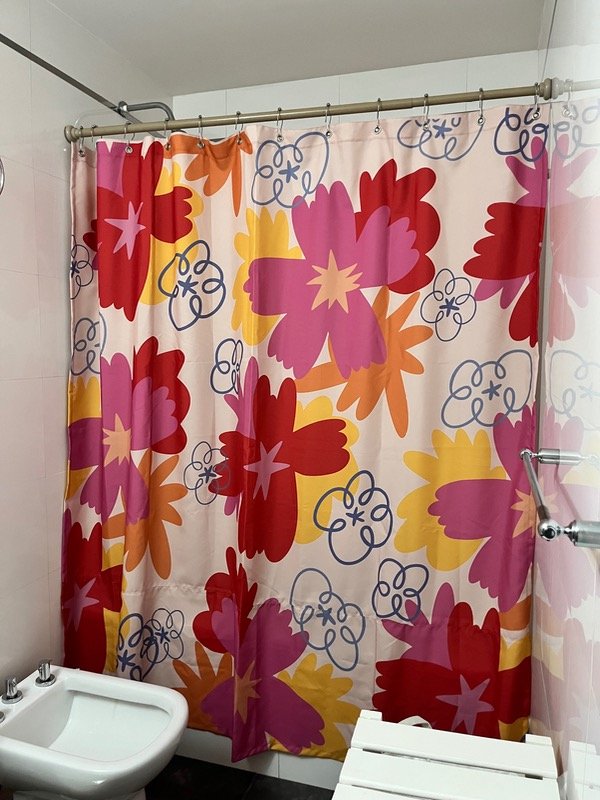 Producto - Cortina de baño Flores