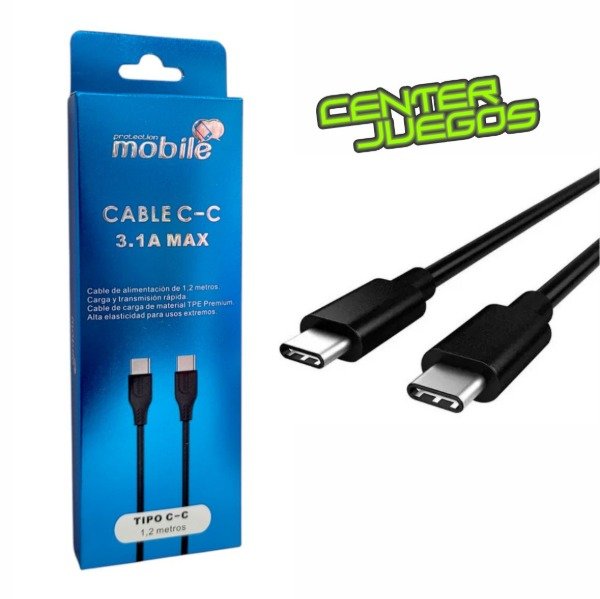 Producto - CABLE MOBILE 3.1A TIPO USB C A TIPO USB C 1.2M - 50129 50130