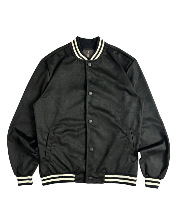 Producto - campera bomber universitaria negra