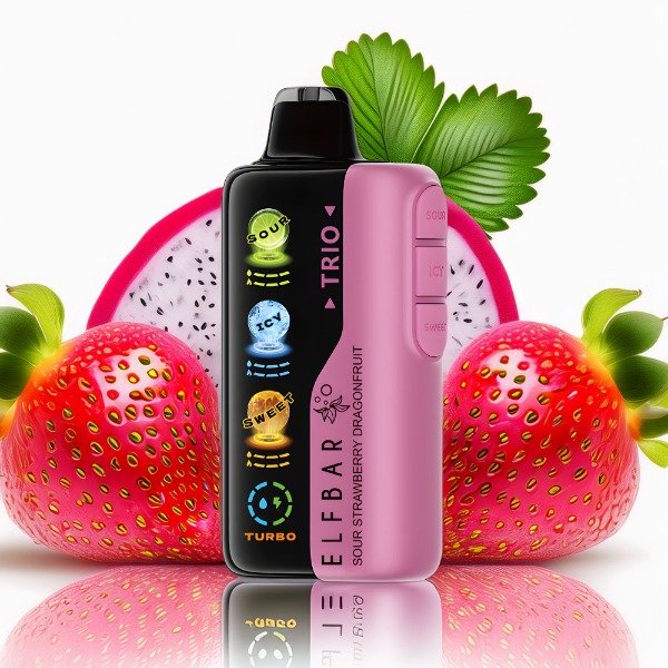 Producto - SOUR STRAWBERRY DRAGONFRUIT - ELFBAR TRIO